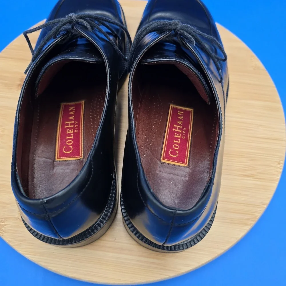 Vintage Cole Haan City Men's Oxfords‎  Shoes Size 9.5 D Leather Black